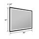 Wall Mounted Back Light Bathroom Framed LED Mirror Anti- Fog With Dimmable Light Touch Sensor And Memory Function