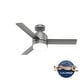 preview thumbnail 2 of 15, Hunter 44" Gilmour Outdoor Ceiling Fan with LED Light, Handheld Remote, Damp-Rated - Transitional, Contemporary