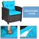 preview thumbnail 35 of 81, Costway 3PCS Patio Rattan Furniture Set Cushioned Conversation Set - See Details