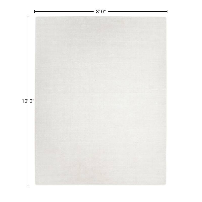 Overton Handmade Modern Contemporary Solid Area Rug