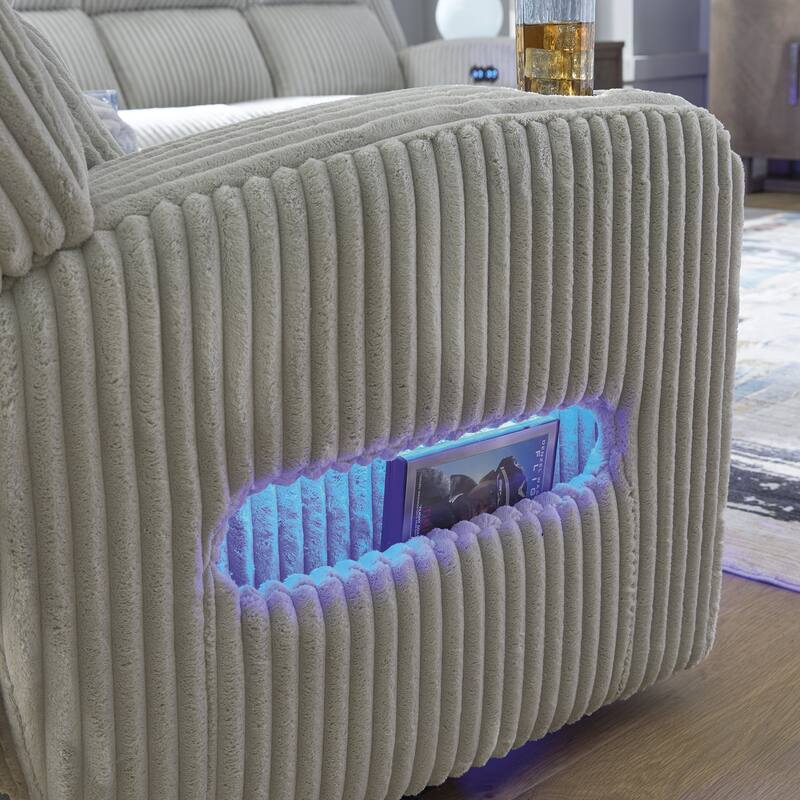 Signature Design by Ashley Broad Cove Power Reclining Sofa - 89"W x 44"D x 42"H