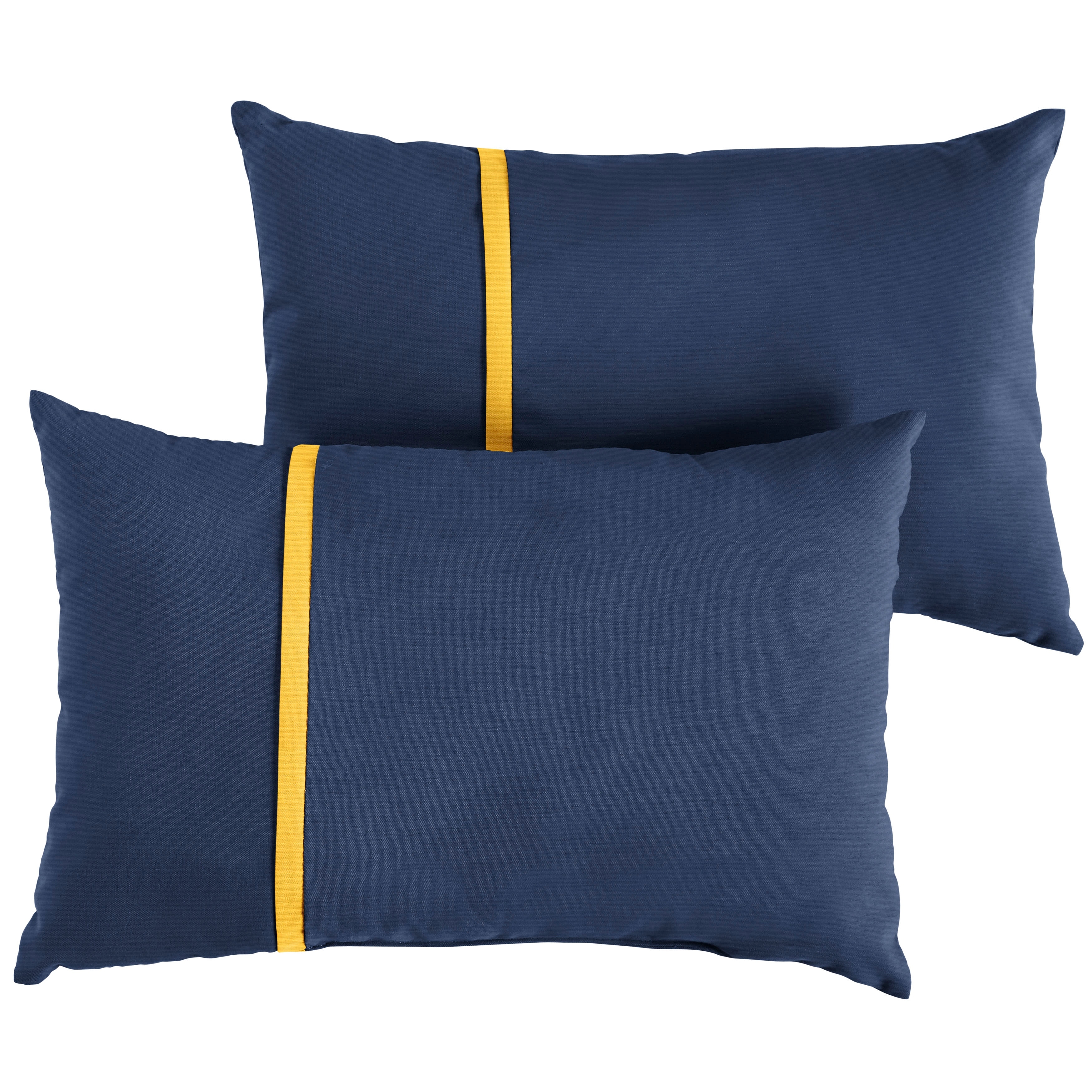 Sorra Home Sunbrella Outdoor Single Petite Flange Pillow Set of 2