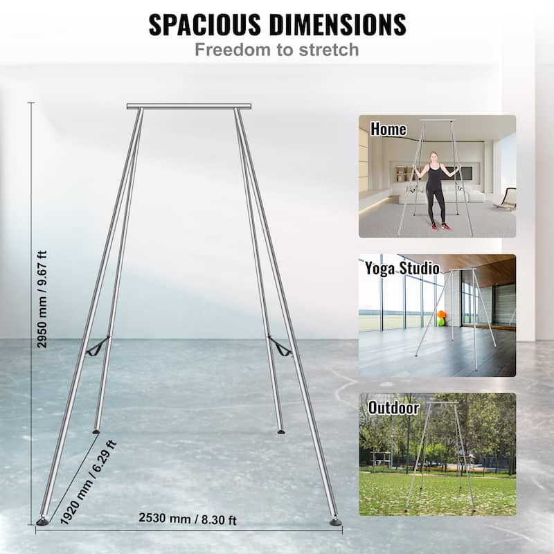 VEVOR Aerial Yoga Frame Yoga Swing Stand Inversion Yoga Swing Stand Yoga Inversion Equipment for Indoor Outdoor Aerial Yoga