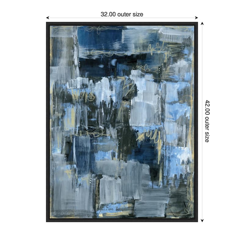 Kate and Laurel Sylvie Thunder Only Happens When its Raining Framed Canvas by Leah Nadeau