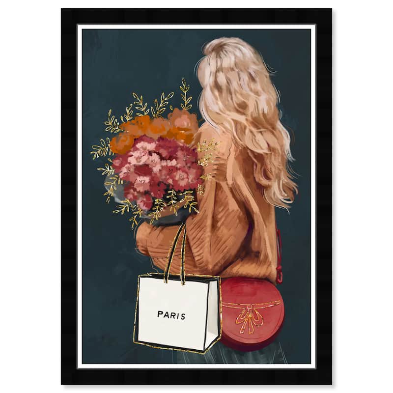 Wynwood Studio Prints Fashion and Glam Freshly Picked Green and Dark Green Glam Wall Art Canvas Print