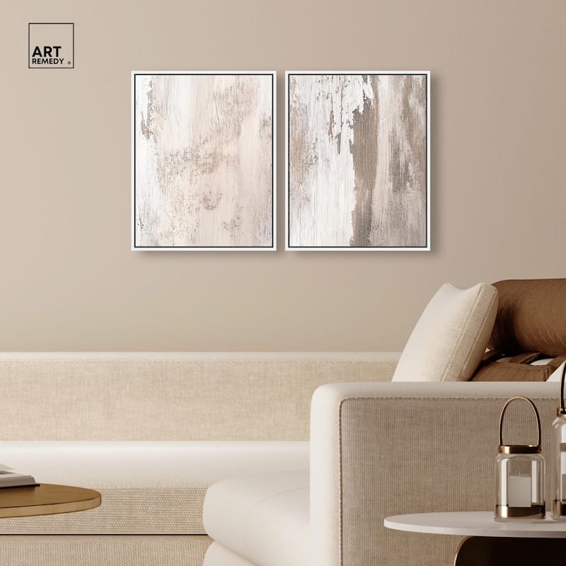 Striated Texture III Canvas Set of 2 by Art Remedy