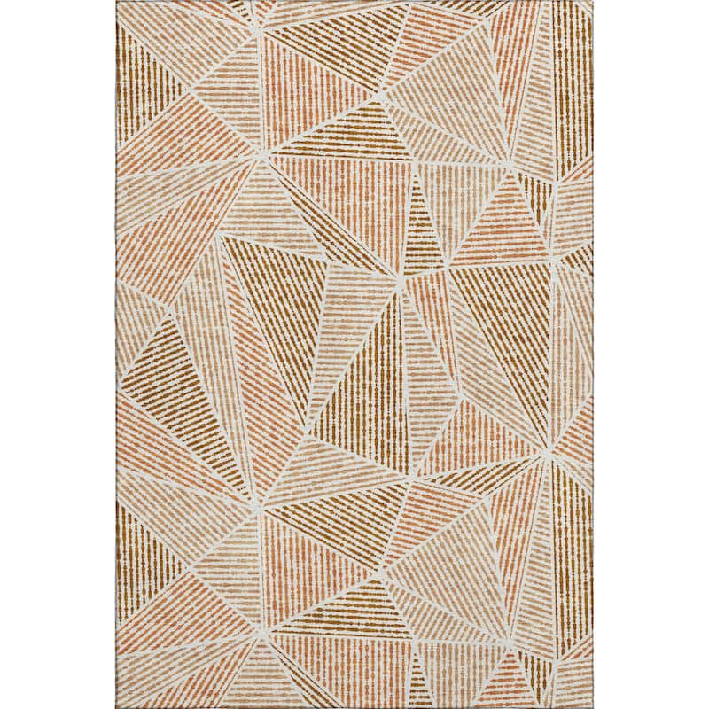 Premium Washable Super Soft Contemporary Mosaic Mayfield Rug
