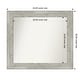 preview thumbnail 61 of 119, Dove Greywash Framed Non-Beveled Custom Wall Mirror, Bathroom Vanity Mirror Outer Size: 34 x 30