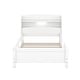 preview thumbnail 6 of 22, Traditional Modern Style Twin Size Wood Platform Bed with Guardrail,Storage Headboard with Built-in LED Light
