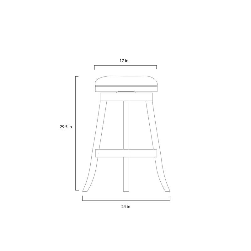 Fenton Swivel Backless Stool