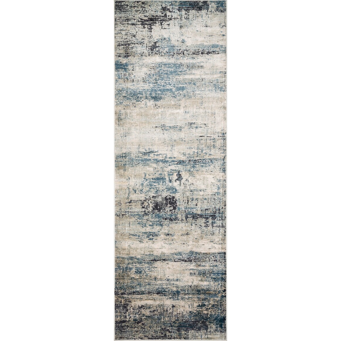 Shop Alexander Home Mid Century Modern Ocean Distressed Area Rug
