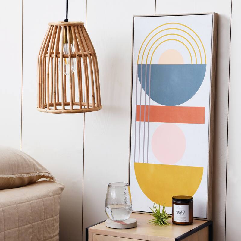 Woven Bamboo Ceiling Light