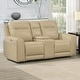 preview thumbnail 1 of 4, Copper Grove Dayton Top Grain Leather Power Reclining Loveseat
