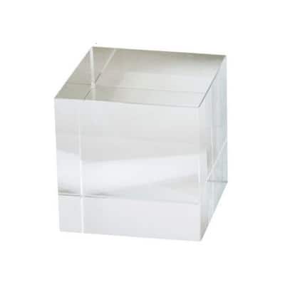Artissance 4"W Crystal Cube Solid - Min 2 - 4" L x 4" W x 4" H