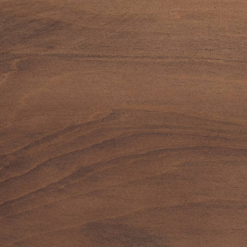 Modern Platform Bed - Walnut Brown Wood & Synthetic - Transitional Design - Bedroom Furniture