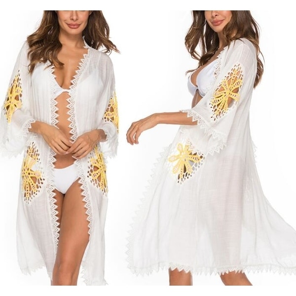 long white bathing suit cover up