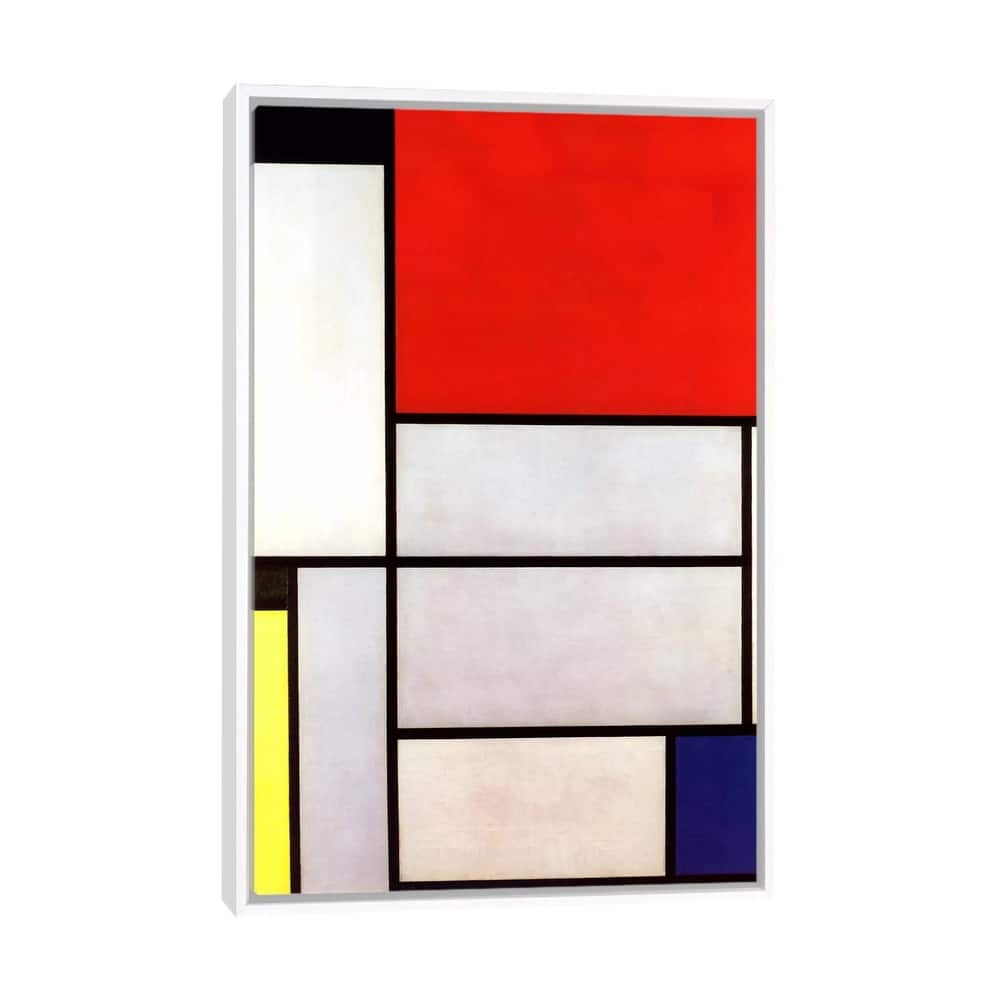 iCanvas "Tableau l, 1921" by Piet Mondrian Framed Canvas Print