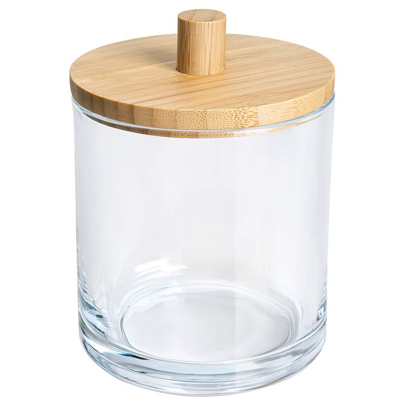 Spa Glass Cotton Ball Jar - Clear - Cotton Ball Jar