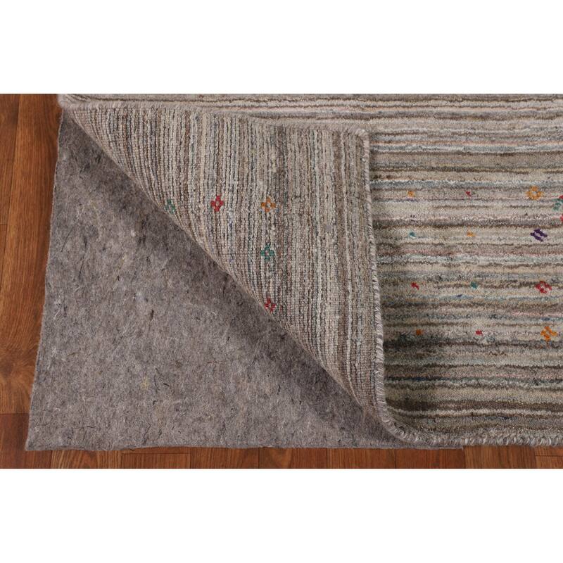 Gabbeh Oriental Area Rug Handmade Wool Carpet - 5'0" X 7'11"