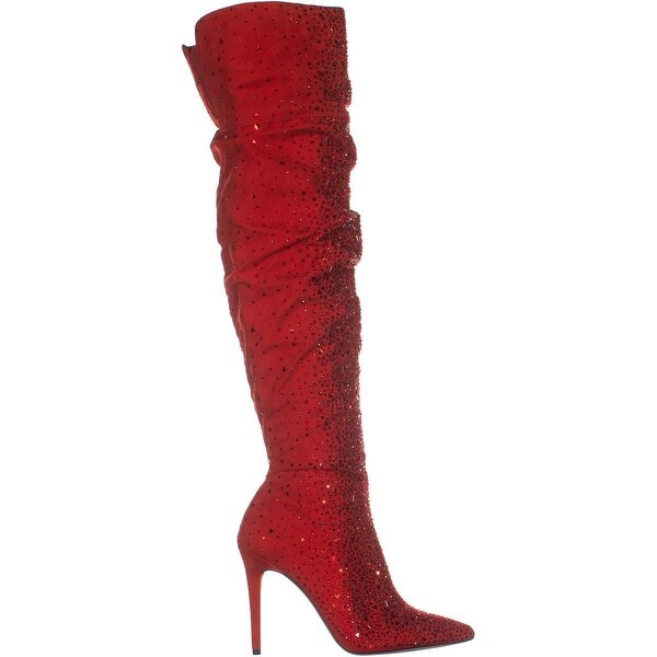 red jessica simpson boots
