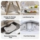 preview thumbnail 10 of 38, Adjustable Foldable Baby High Chair with Tray and Wheels for 0 6 Years