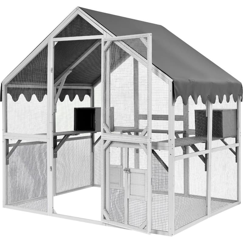 Outdoor Super Large Walk-in Cat Enclosures with Houses
