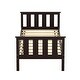 preview thumbnail 11 of 22, Twin Size Classic Design Solid Wood Platform Bed Frame with Headboard and Footboard