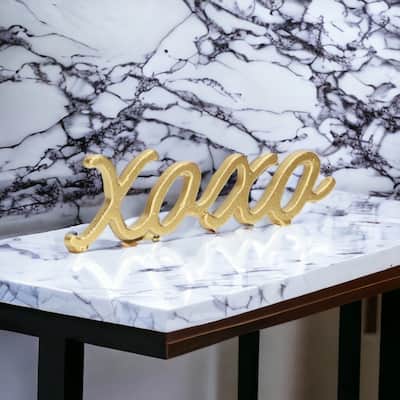 Black Cast Iron Table Decor - XOXO
