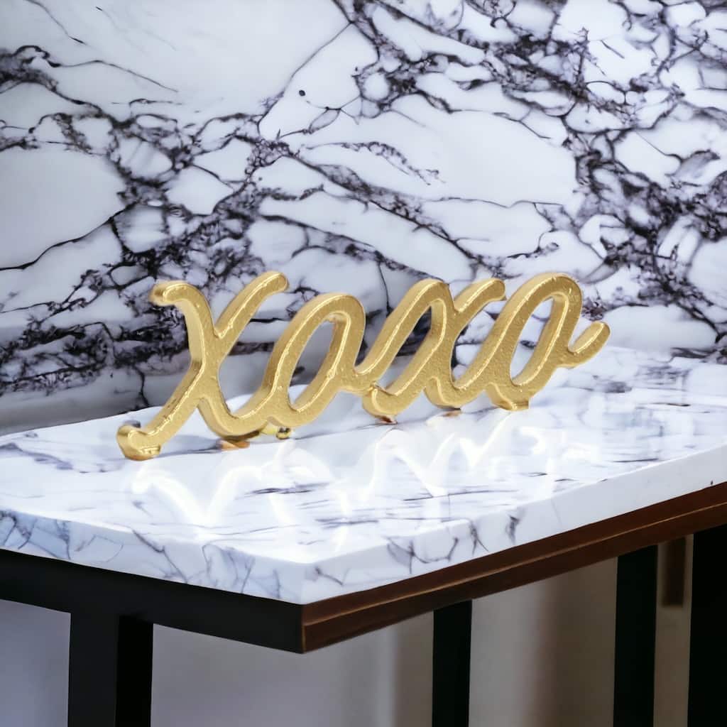 Black Cast Iron Table Decor - XOXO