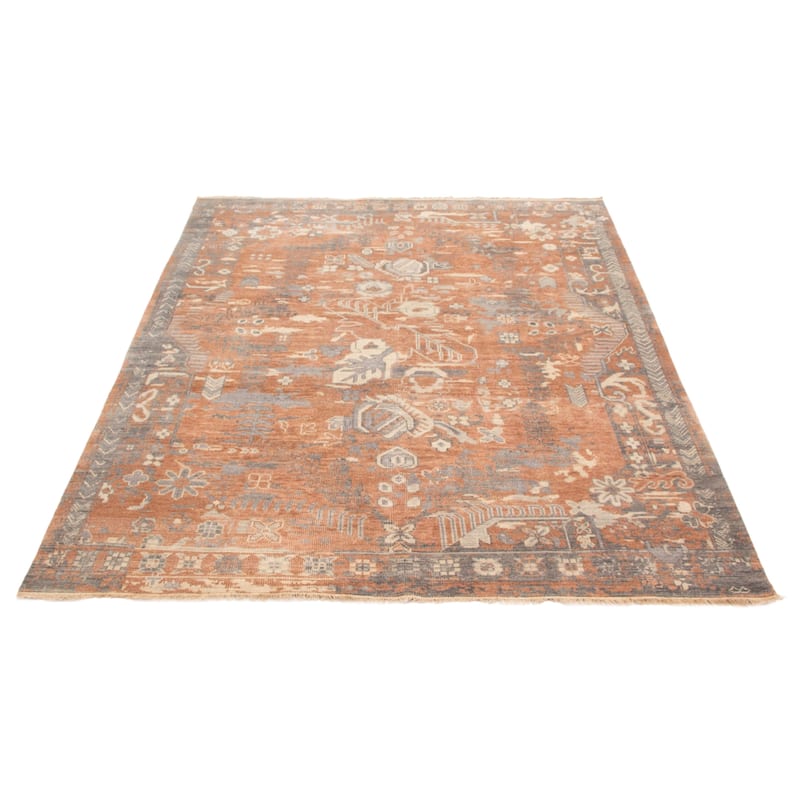 ECARPETGALLERY Hand-knotted Jules Serapi Copper Wool Rug - 7'11 x 9'9