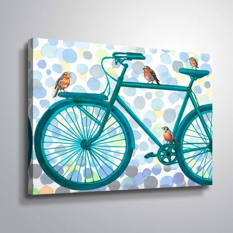 Better by bike III by Irina Sztukowski Gallery Wrapped Canvas
