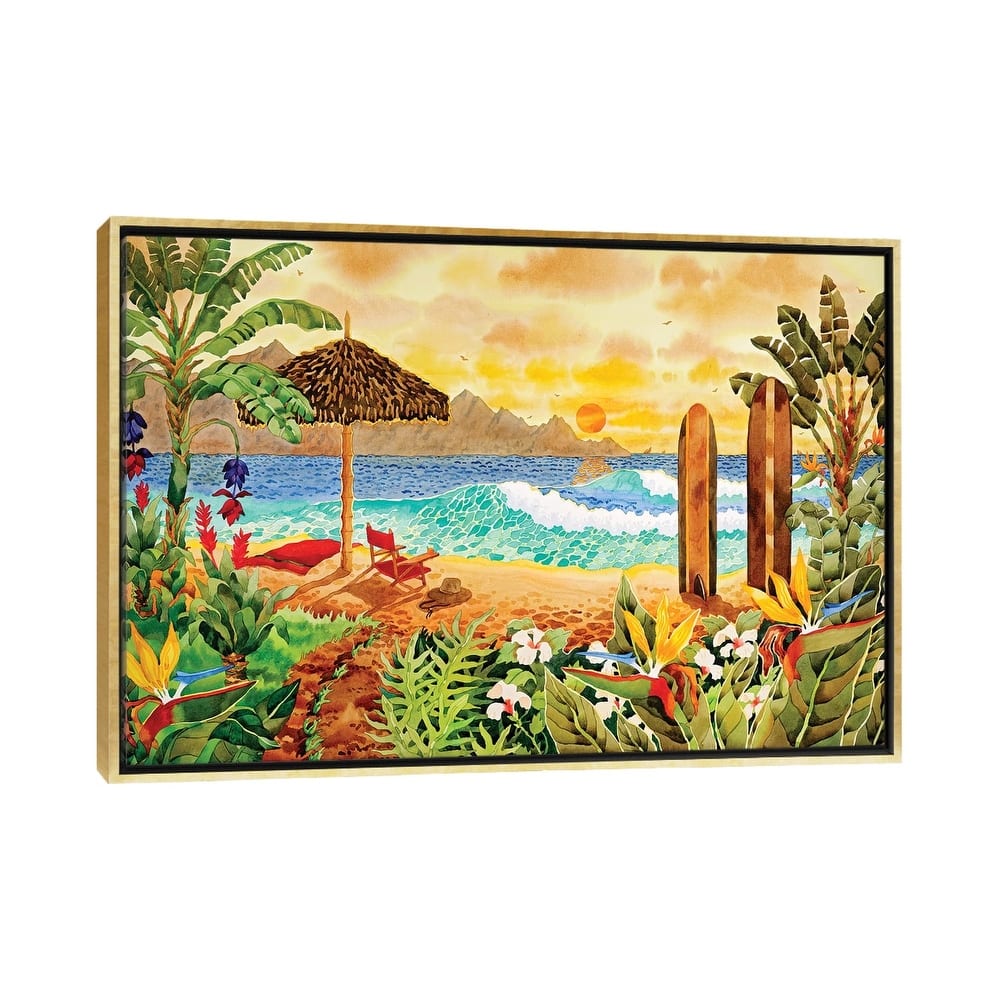iCanvas "Surfing The Islands" by Robin Wethe Altman Framed Canvas Print