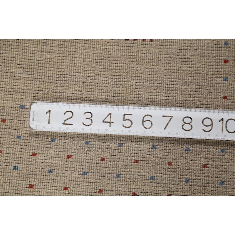 Tribal Gabbeh Oriental Area Rug Hand-Knotted Modern Wool Carpet - 4'7"x 6'5"