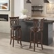 preview thumbnail 7 of 19, Rovinj Scroll Back Swivel Bar Stool