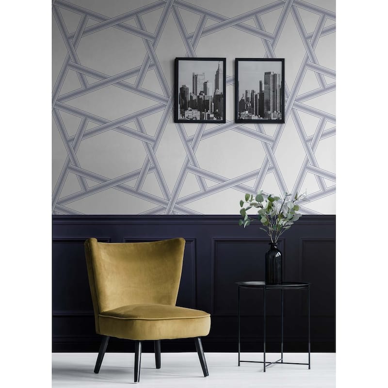 NextWall Crossroads Geo Peel and Stick Wallpaper