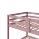 preview thumbnail 8 of 7, Modern Twin over Twin Floor Bunk Bed With Low Height Design For Kids
