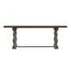 preview thumbnail 16 of 28, Eleanor 78-inch Oak Dining Table with Turned Leg Trestle Base by iNSPIRE Q Classic