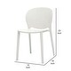 preview thumbnail 6 of 4, Gyna 14 Inch Kids Side Chairs, Set of 4, Round Dotted Backrest, Armless, White