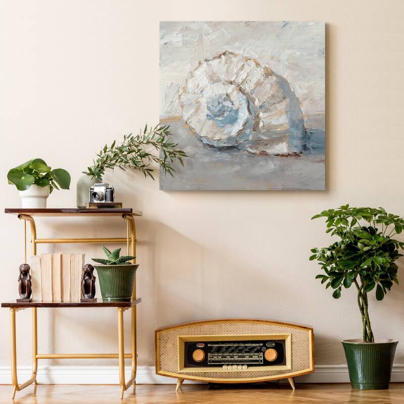 Blue Shell Study III -Premium Gallery Wrapped Canvas - Ready to Hang