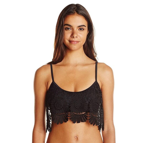 women's flounce bikini top
