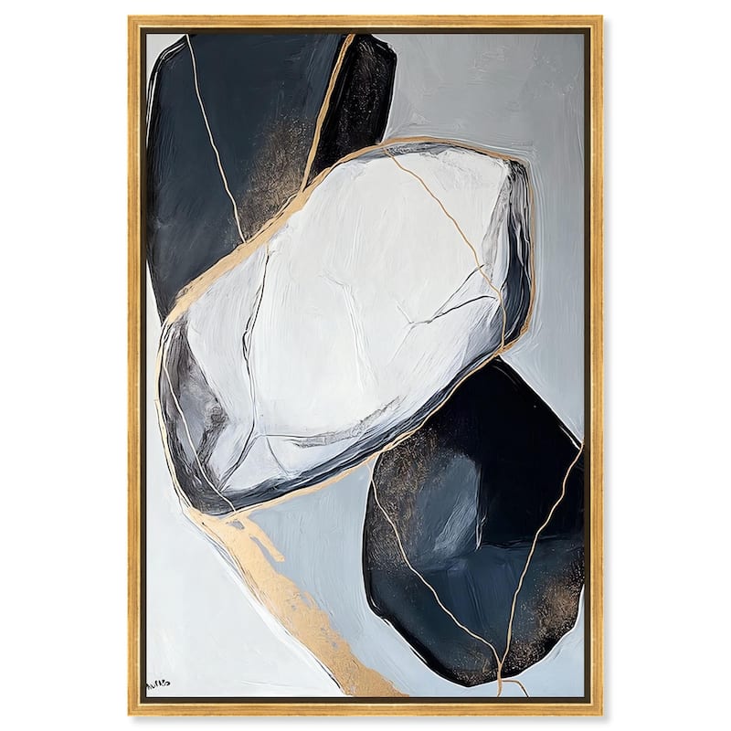 Mineral Essence I Canvas by Art Remedy - Gold - 24" x 36"
