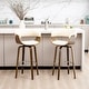 preview thumbnail 154 of 167, Glitzhome Set of 2 or 4 Modern Counter & Bar Height Wooden Swivel Bar Stools