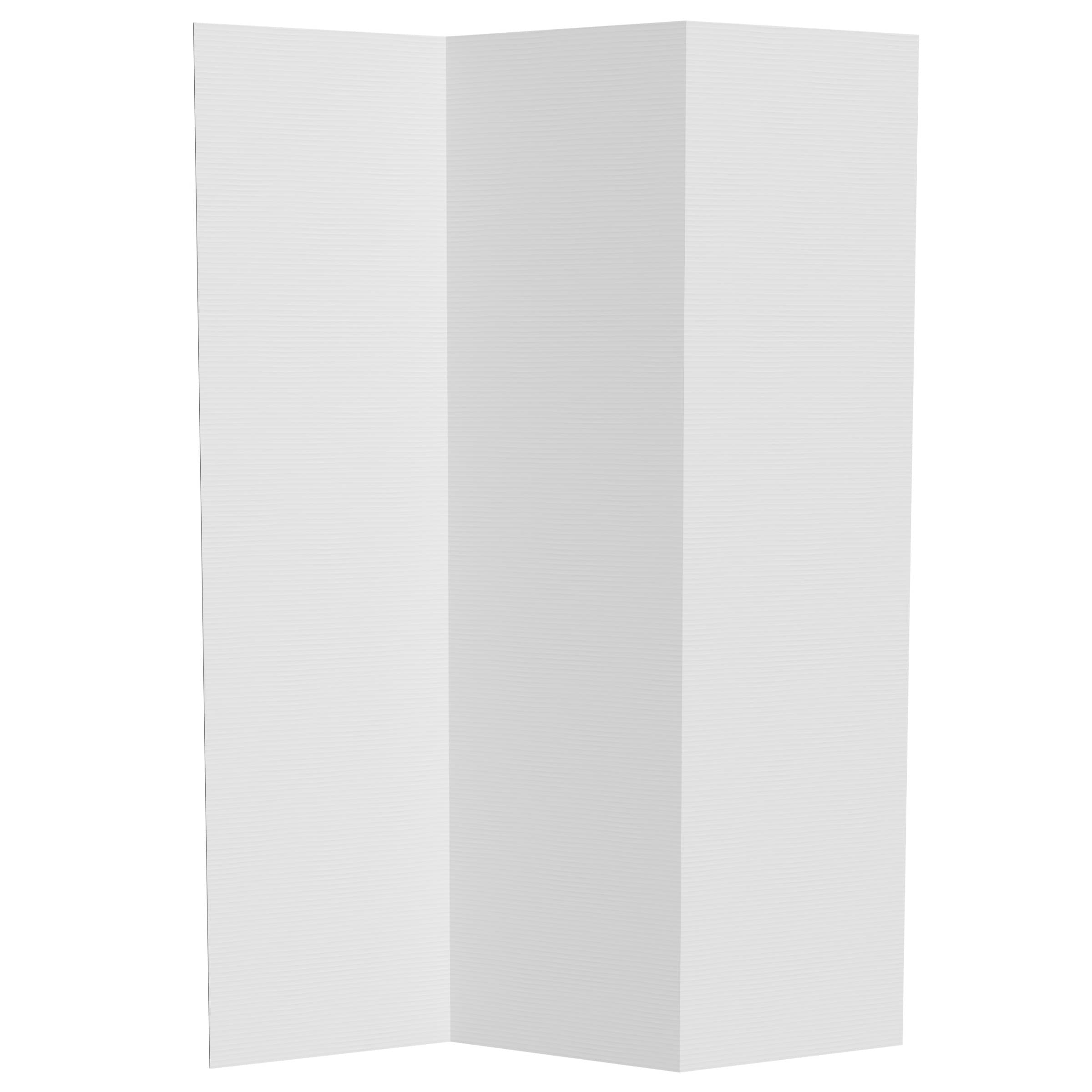 Red Lantern 6 ft. Tall White Temporary Cardboard Folding Screen