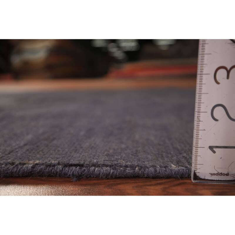 Gray Modern Gabbeh Oriental Foyer Rug Handmade Wool Carpet - 3'2" x 4'10"