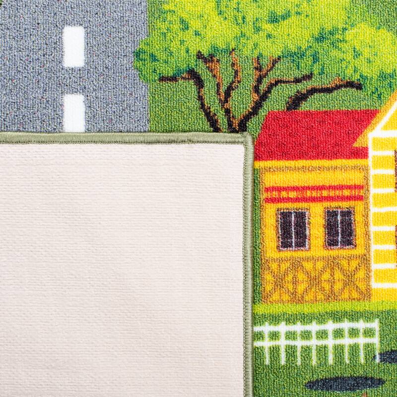 SAFAVIEH Kids Playhouse Machine Washable Slip Resistant Merrilee Neighborhood