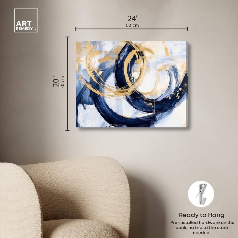 Bold Whirl I Canvas by Art Remedy, Gallery Wrapped