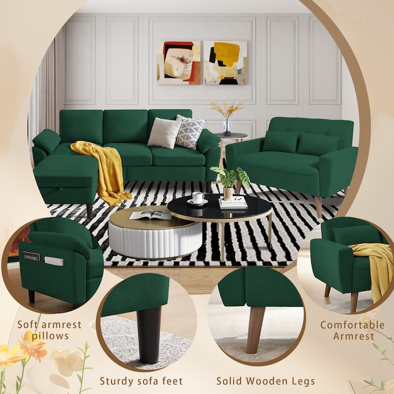 3 Piece Living Room Sets