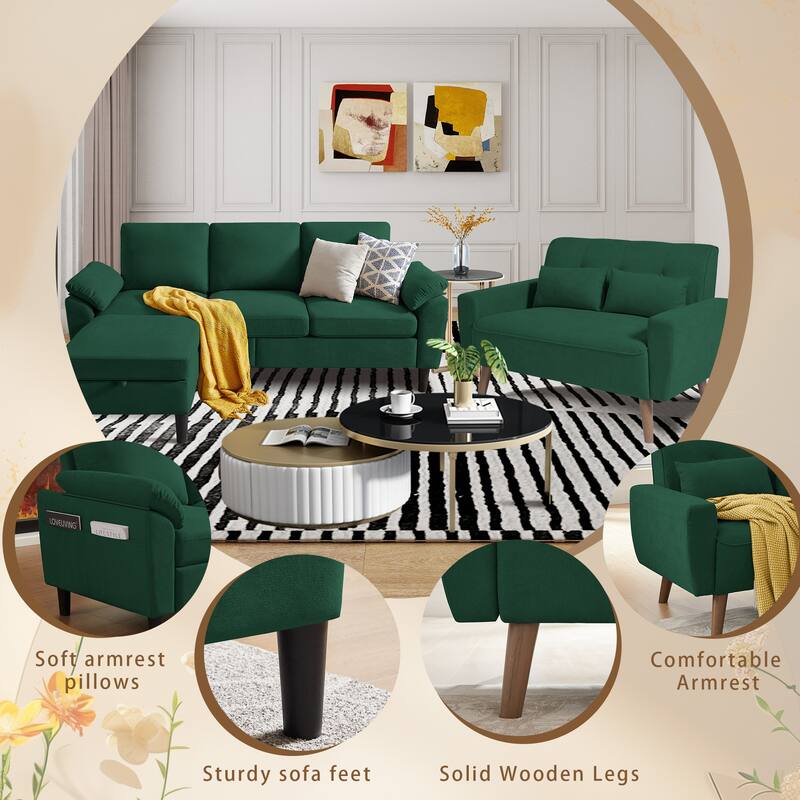 3 Pieces Living Room Set