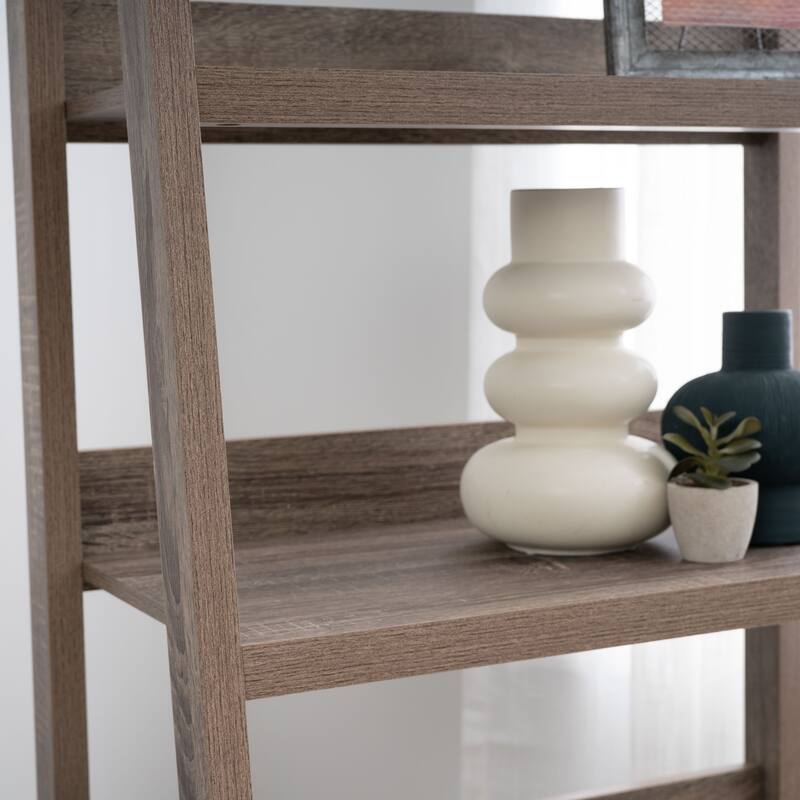 Linon Dublin Mission Grey 3 Piece Office Set including desk