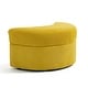 preview thumbnail 46 of 198, 41" W Oversized Accent Barrel Swivel Chair with Moon Storage Ottoman